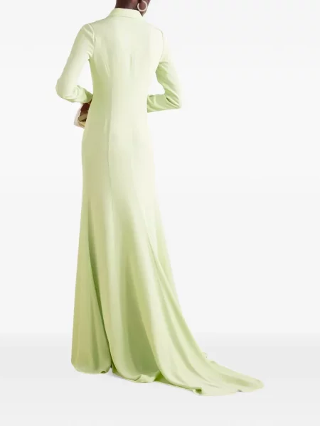 Rochie Valentino Garavani de mătase verde