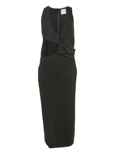 Rochie midi Dion Lee tricotate până la genunchi de costum negru