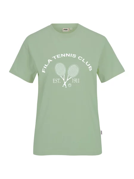 FILA Tricou verde pastel alb