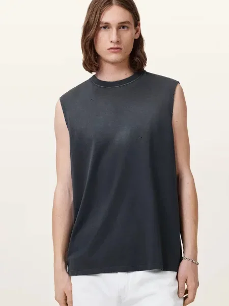 Майка Allsaints без рукавов серая