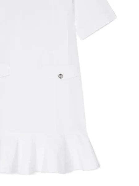 Rochie Ganni cu volane de costum alb
