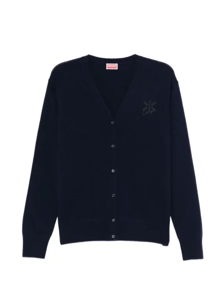Cardigan Kenzo cu broderie albastru