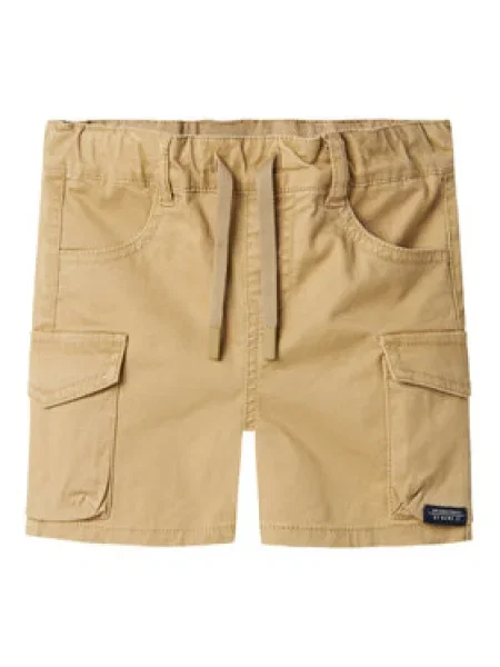 NAME IT Szövet rövidnadrág Ben Baggy Fit barna