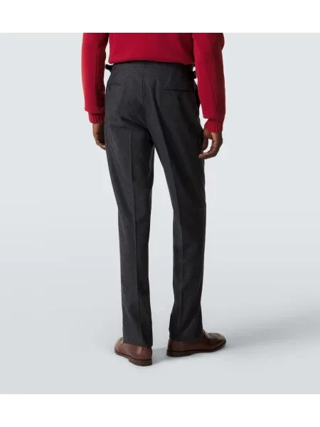 Pantaloni Thom Sweeney de lână gri