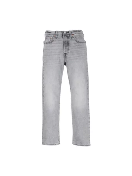 Jeansy Levi's 501 o skróconej długości szare