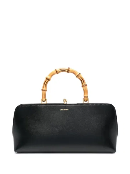 Geantă de mână Jil Sander din piele negru