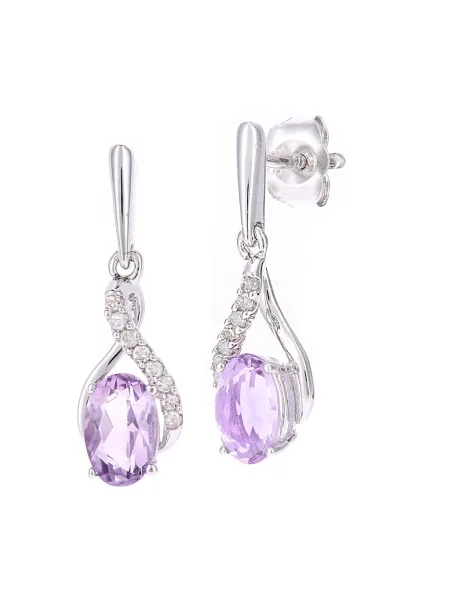 DIAMANT LETERNEL Náušnice strieborná