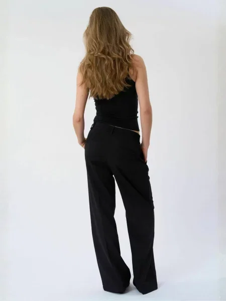 TEESHOPPEN Pantaloni Mila negru
