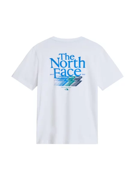 THE NORTH FACE Tričko tmavozelená biela