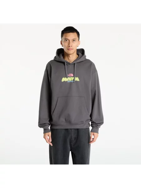 Суичър с качулка The North Face сиво