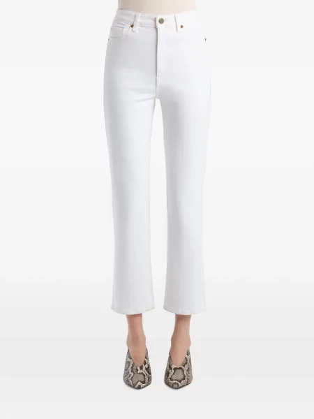Blugi Khaite stretch alb