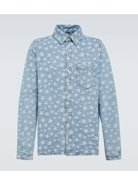Žakárová košile Erl modrá