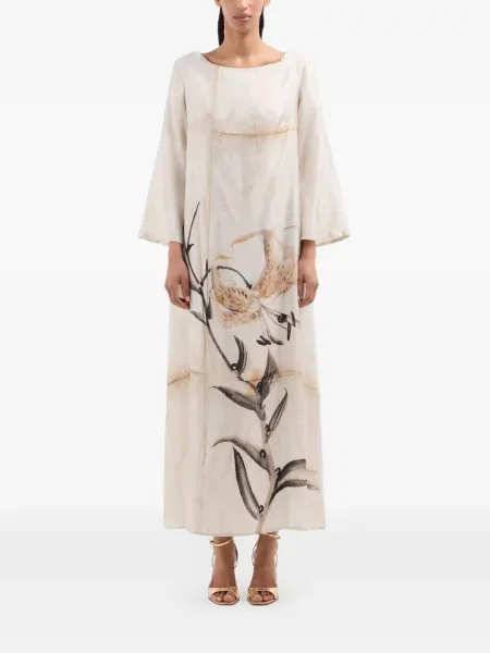 Rochie midi Pierre-louis Mascia cu model floral până la genunchi de costum