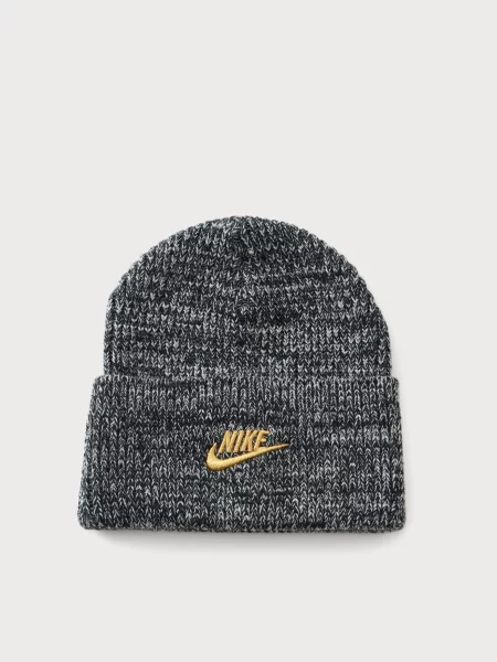 Nike Sportswear Čiapky Peak zlatá / melírovaná čierna