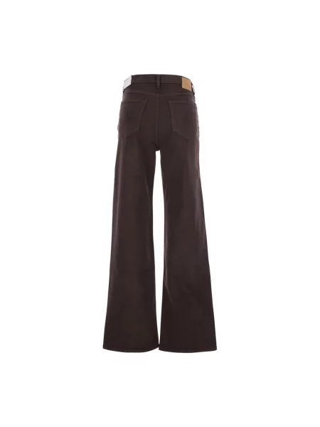 Szerokie jeansy Ag Jeans brązowe