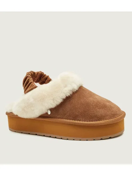 EMU Australia Căptușite mules încălțăminte Hartz Clog| shearling | piele întoarsă zamsz | cu adaos de lână bej