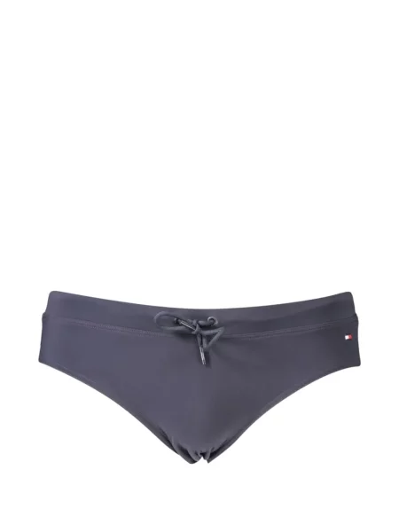 Slip de baie Tommy Hilfiger cu autograf cu cordon albastru
