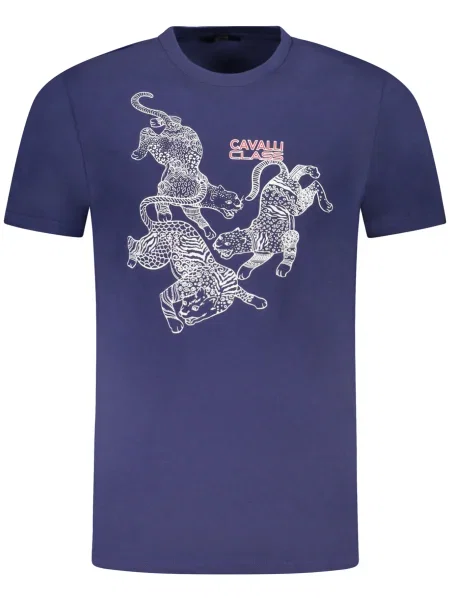 Tricou Cavalli Class scurt albastru