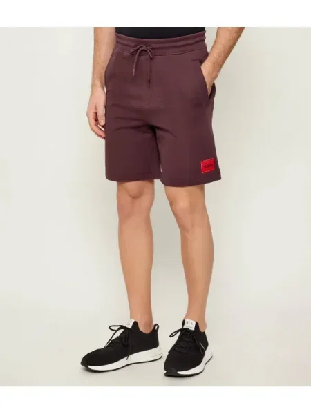 HUGO Pantaloni scurți bordo