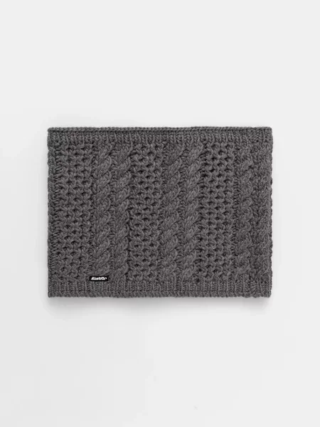 Кръгъл шал с вълна Eisbar Afra Loop с изчистен дизайн сиво