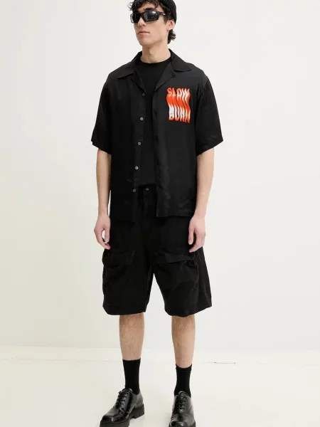 Diesel szorty P-BEECK-SHORT SHORTS czarny