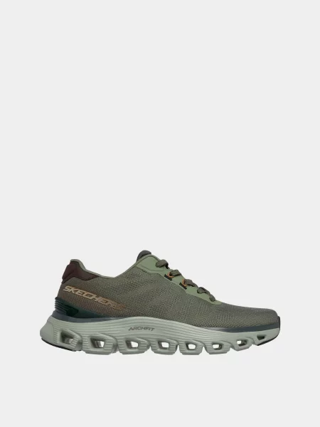 Кросівки повсякденні Skechers ARCH FIT GLIDE-STEP WAVE текстиль/штучна шкіра оливковий