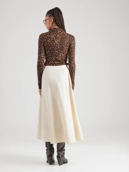 TOPSHOP Sukňa Millie sivobéžová