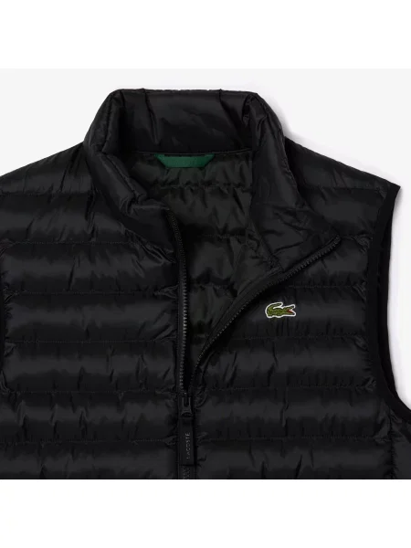 Lacoste Wodoodporna Kamizelka Puchowa czarna