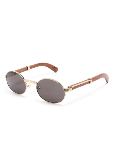 Saulės akiniai Cartier Eyewear auksinė