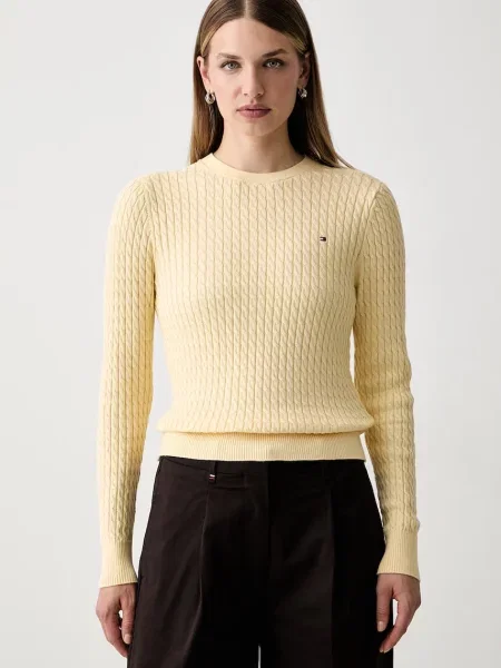 Tommy Hilfiger Pulover deschis galben