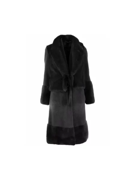 Płaszcz Blancha wełniany niebieski