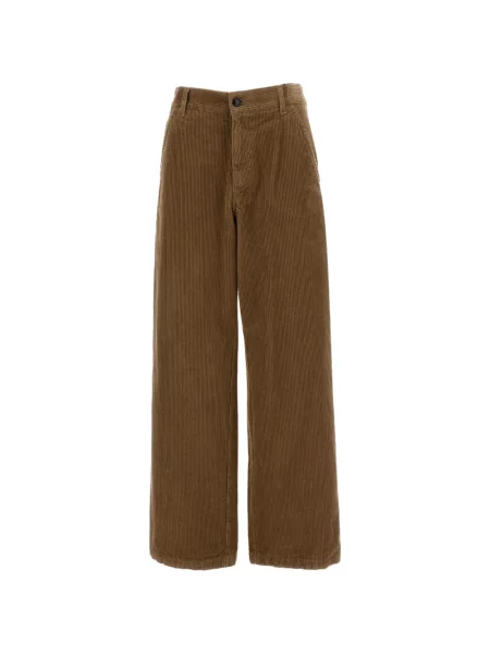 Pantaloni Barena de catifea cord maro