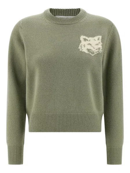 Pulover Maison Kitsune verde