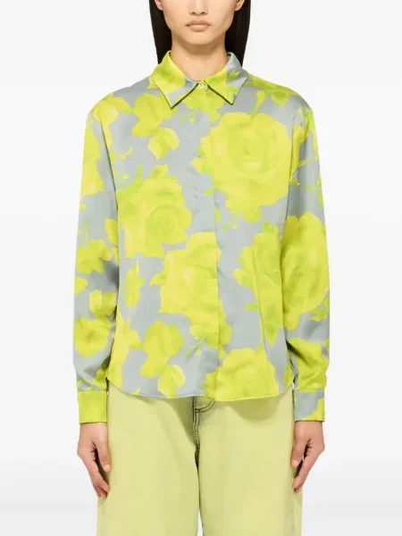 Cămașă Msgm cu model floral gri