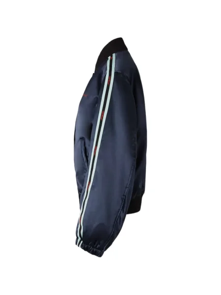Geacă bomber Off-white cu dungi alb