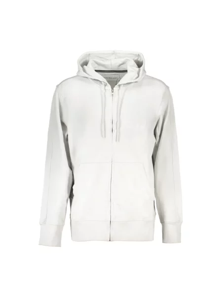 Bluza z kapturem Calvin Klein szara
