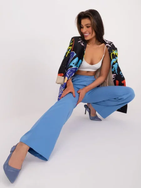 Spodnie Fashionhunters niebieskie
