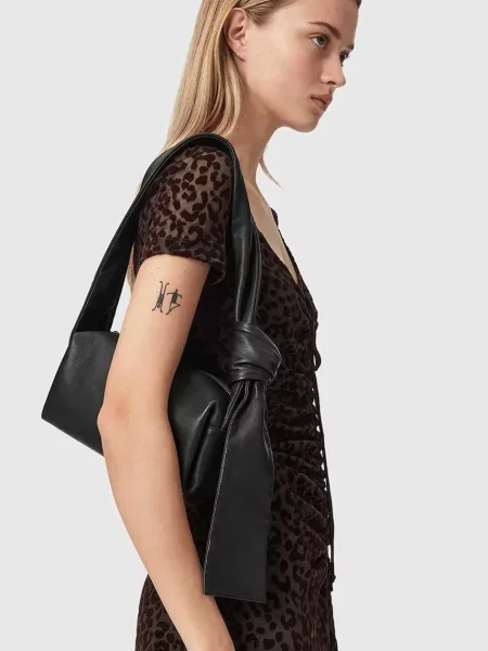 Кожаная сумка Allsaints