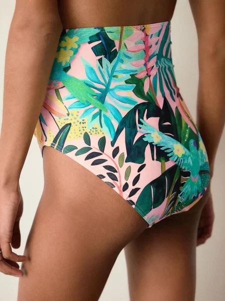 Next Bikini hlačke / svetlo / korala / roza zelena