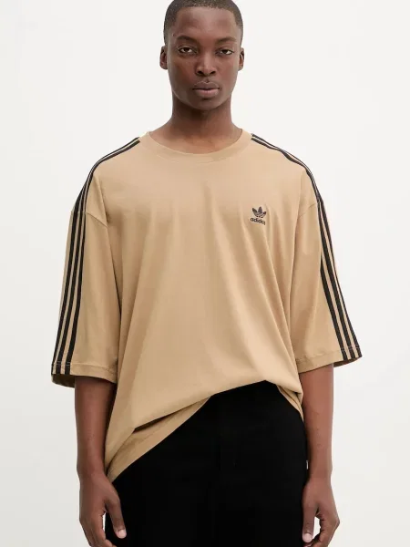 Тениска adidas Originals Oversize Tee с апликация зелено