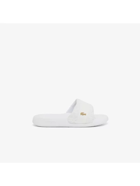 Lacoste Klapki Serve Slide Hybrid białe