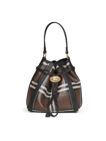 Kapelusz Burberry w kratę brązowy