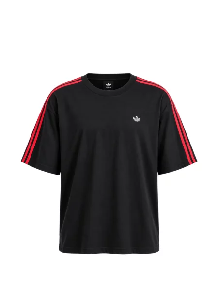 Tricou Adidas cu model zebră negru