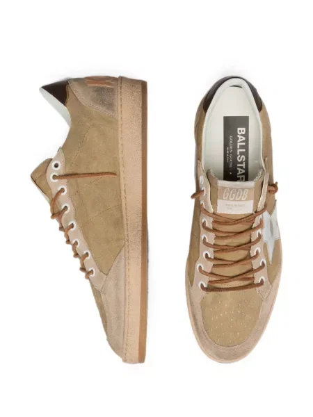 Δερμάτινα κερωμένος sneakers Golden Goose Ball Star καφέ