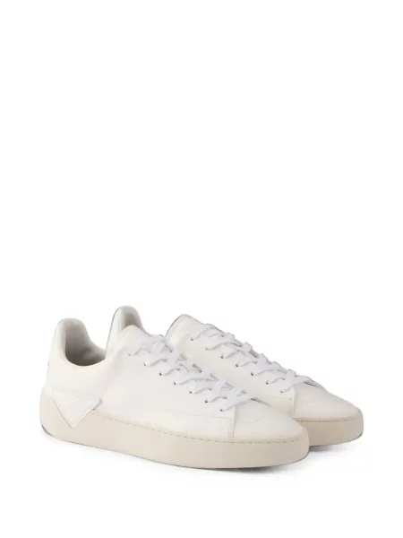 Sneakerși Prada din piele alb
