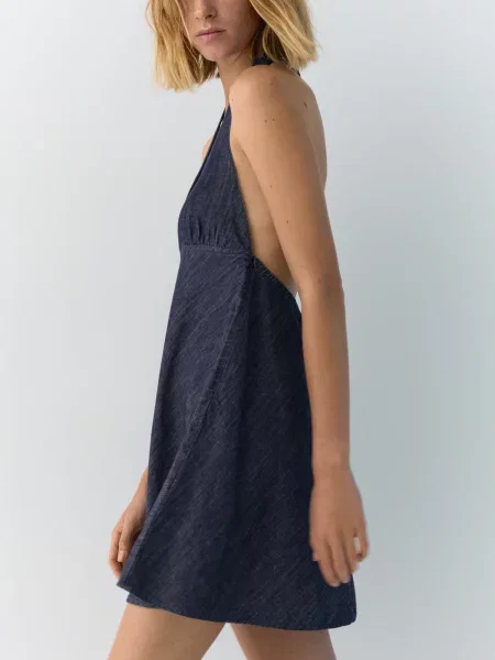 Pull&Bear Rochie de vară închis albastru