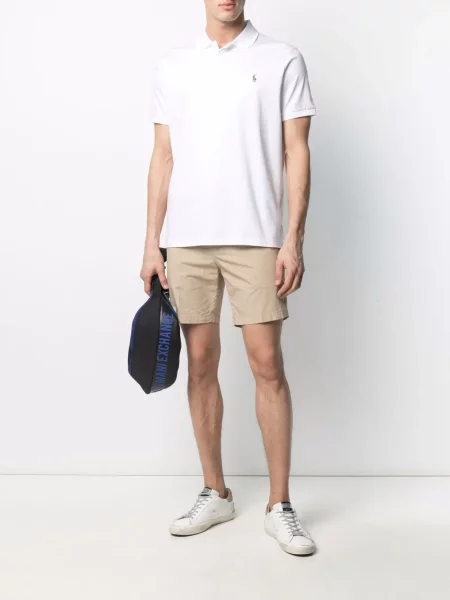 Поло тениска Polo Ralph Lauren от джърси бяло
