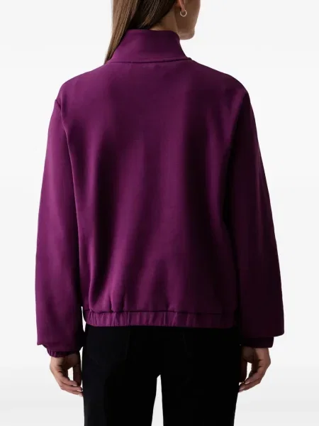 Hanorac cu fermoar Trussardi cu imagine violet