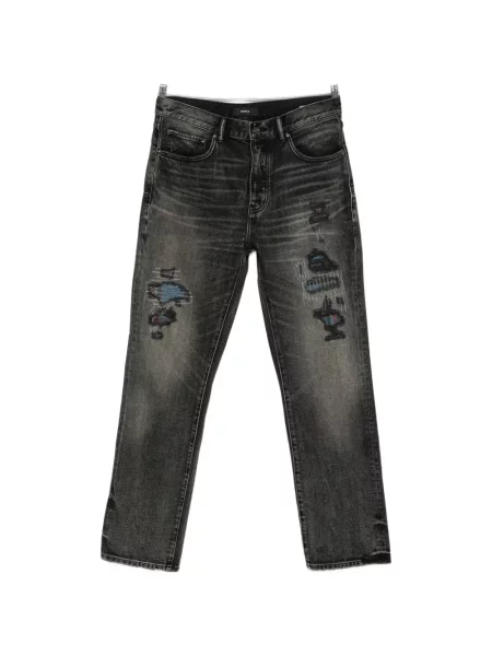 Blugi Purple Brand zdrențuiți negru
