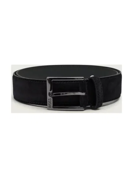 BOSS BLACK Curea | piele întoarsă negru
